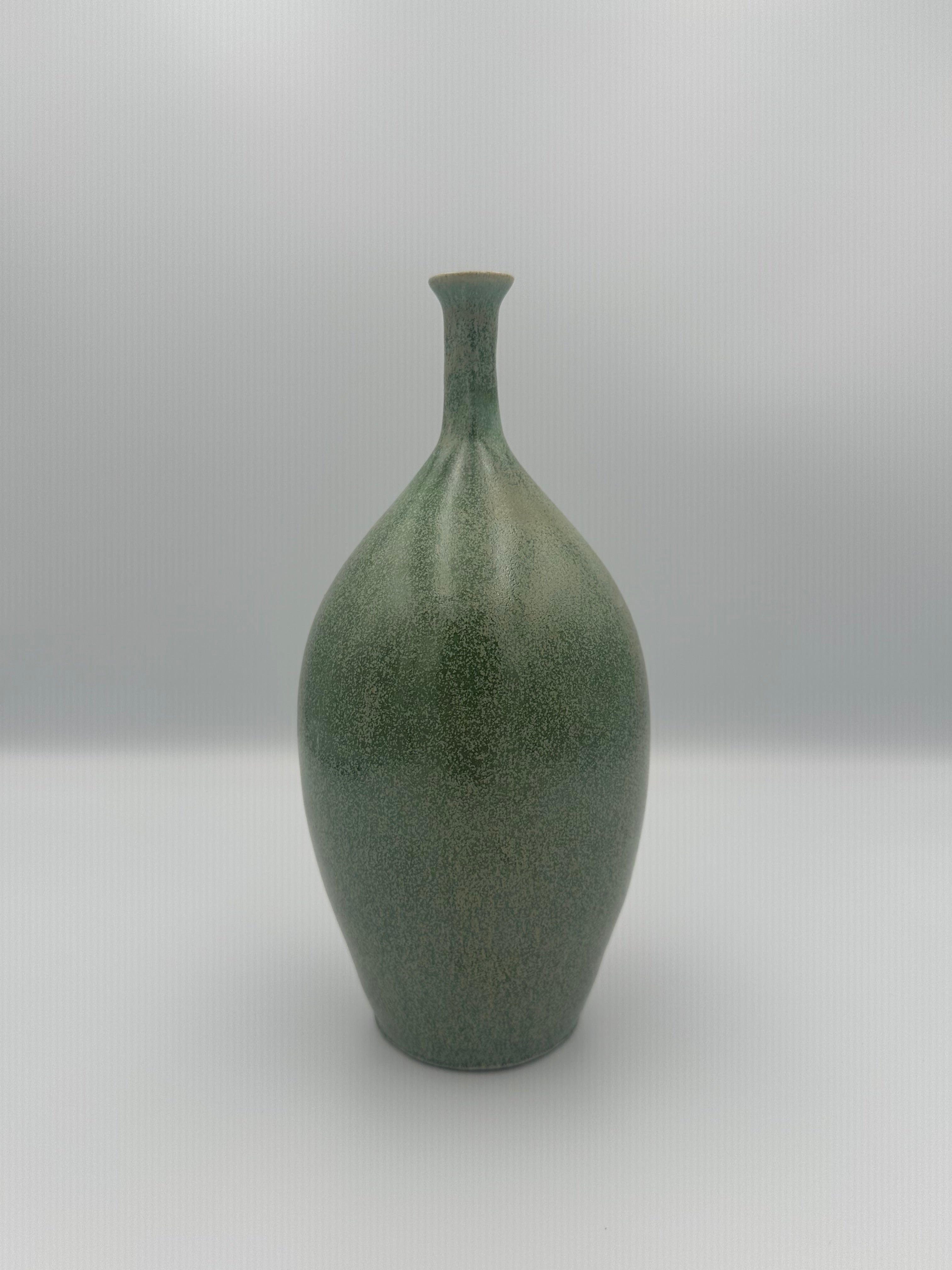Teardrop Vase - Speckled Green