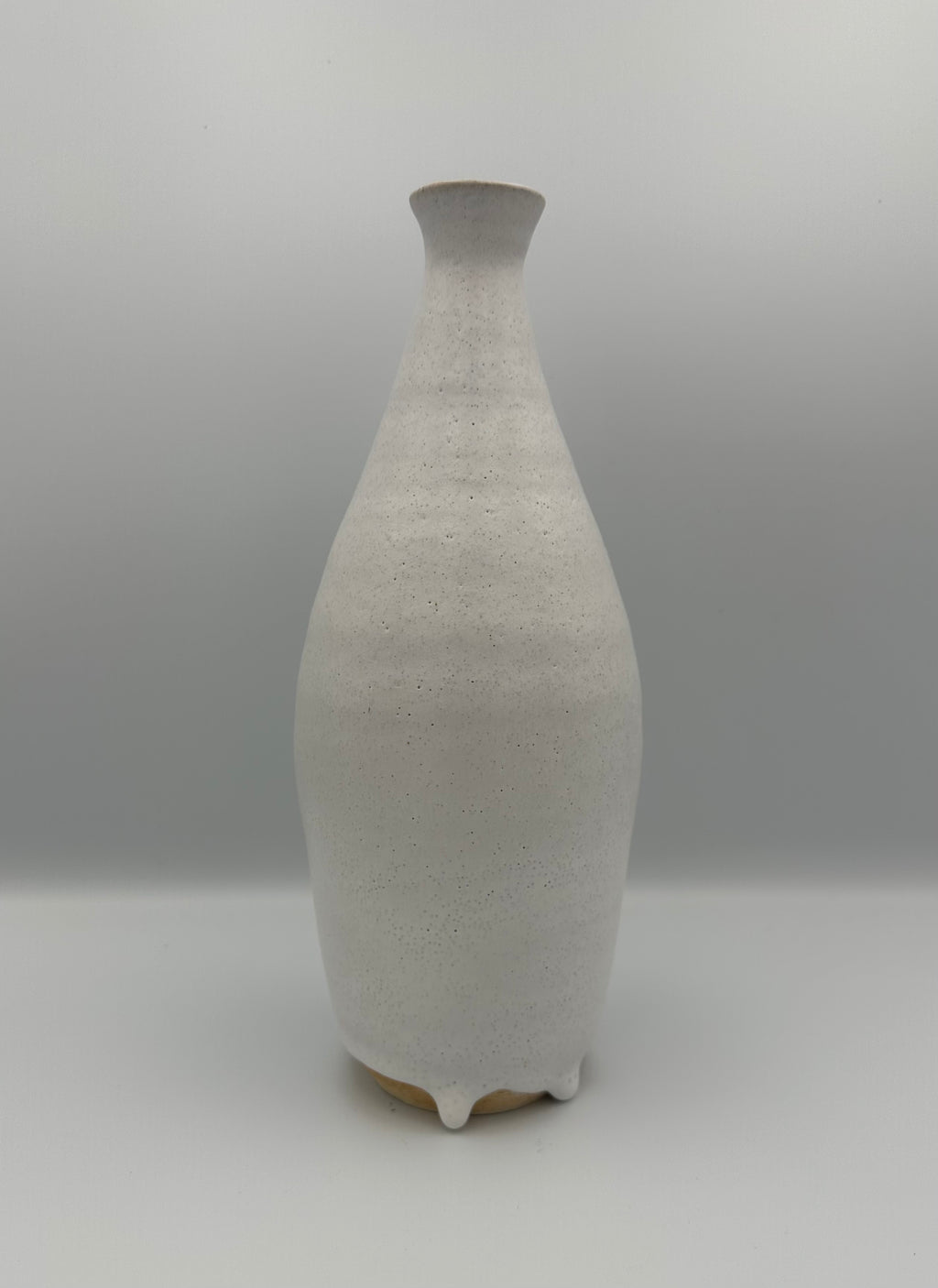 Bud Vase - Speckled White