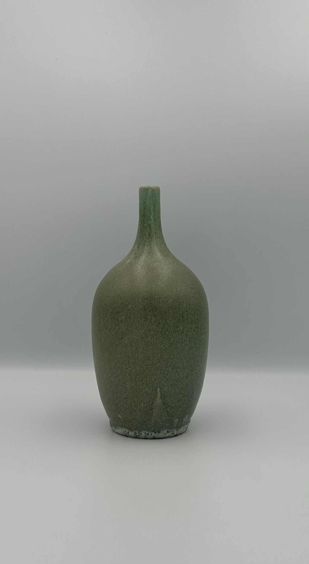 Teardrop Vase - Speckled Green