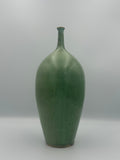 Tall Teardrop Vase - Speckled Green