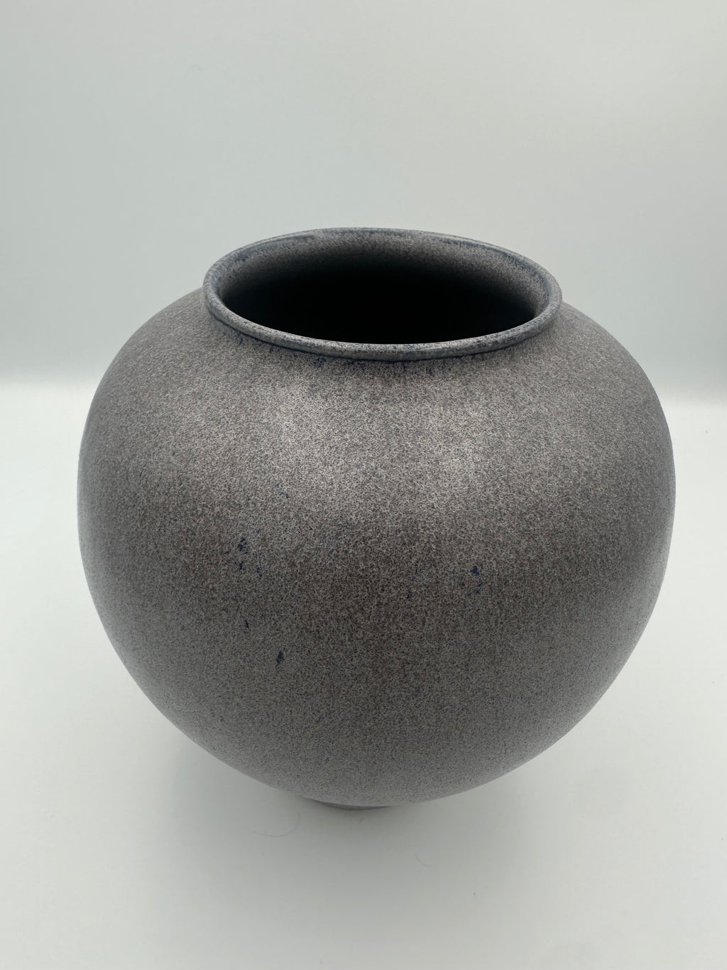 Bulbous Vase - Speckled Grey