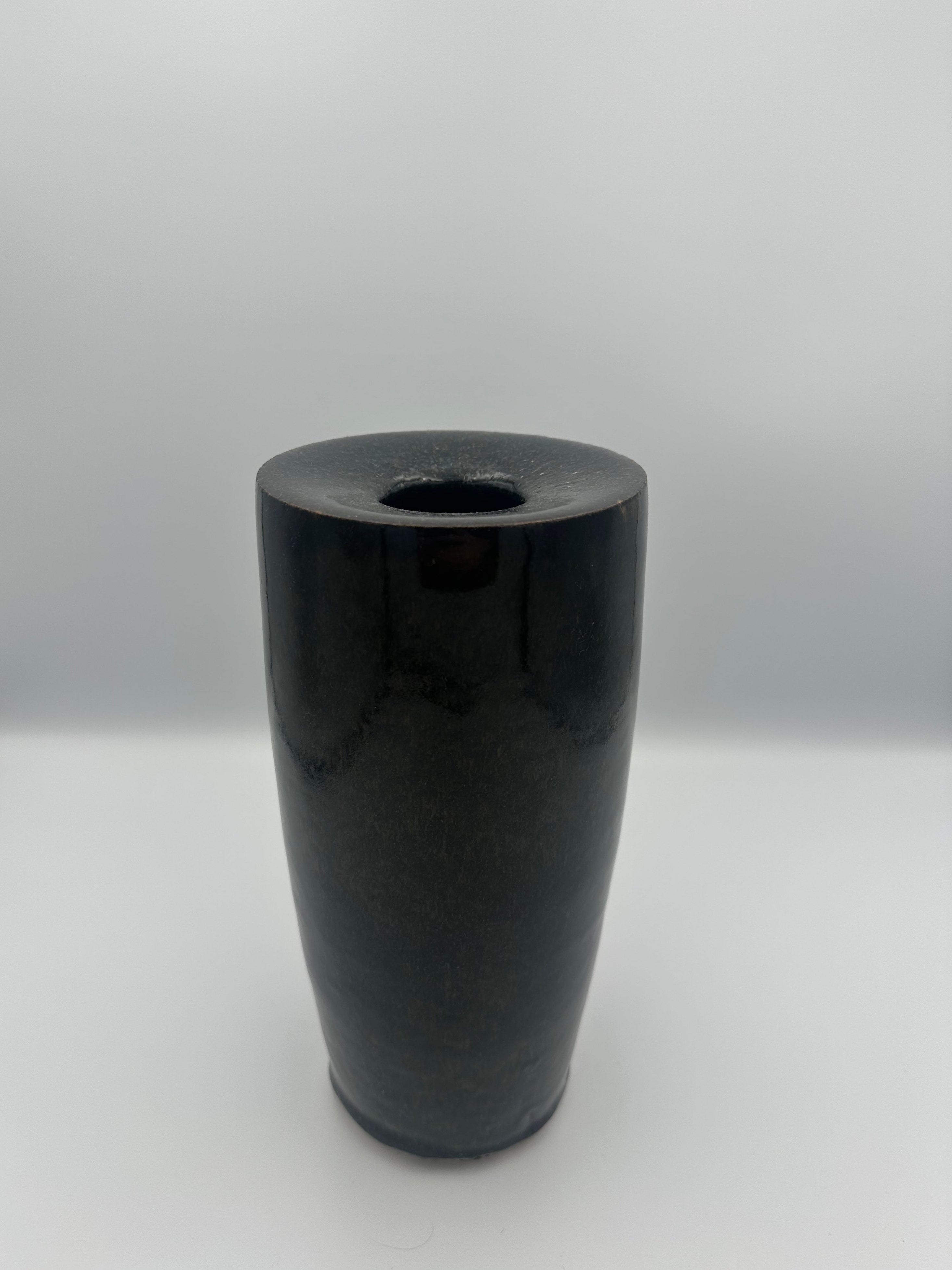 Angular Bud Vase - Glossy Black