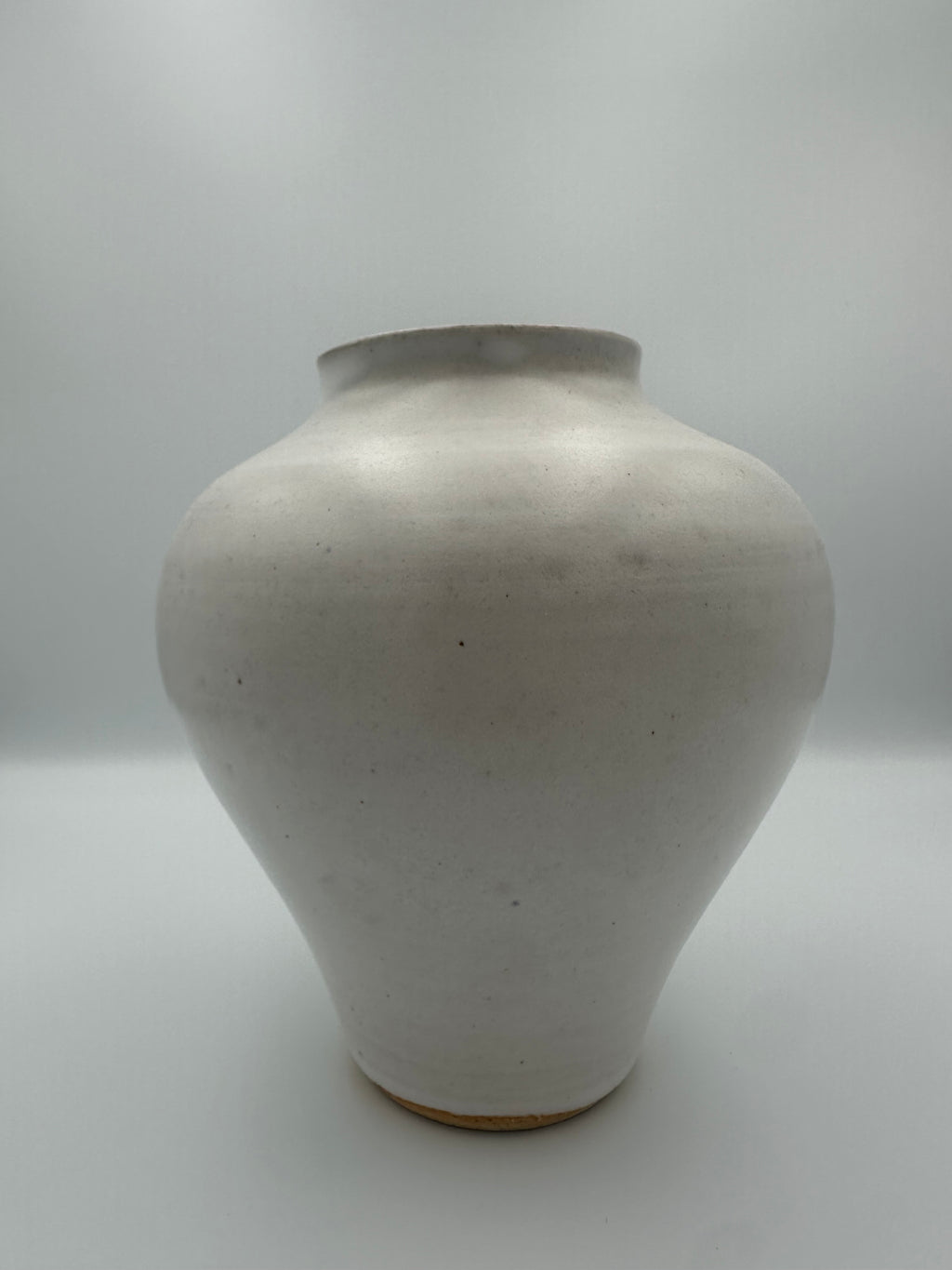Bulbous Vase - Speckled White