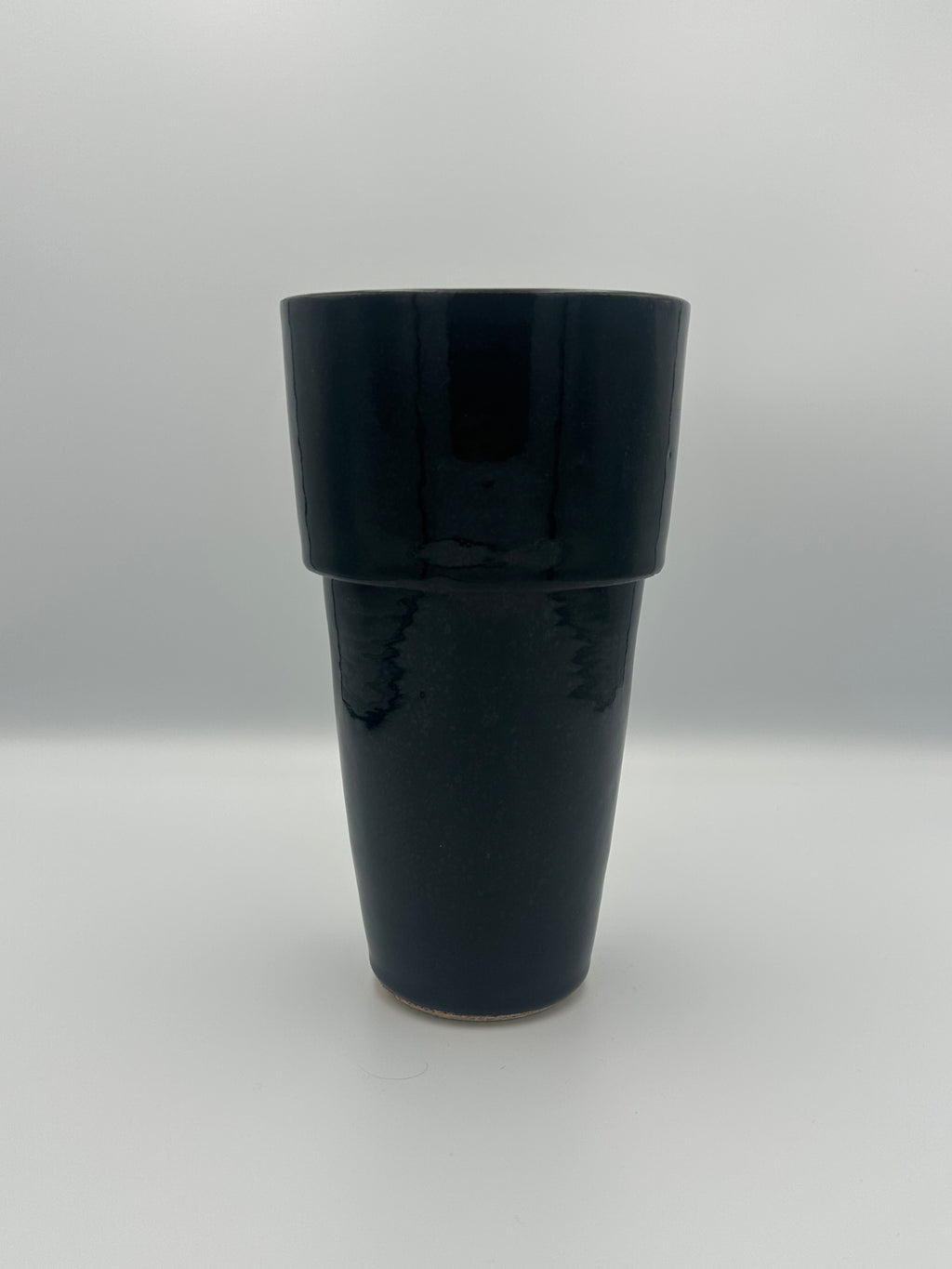 Angular Bud Vase - Glossy Black