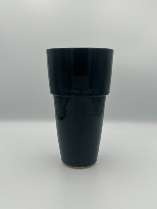 Angular Bud Vase - Glossy Black