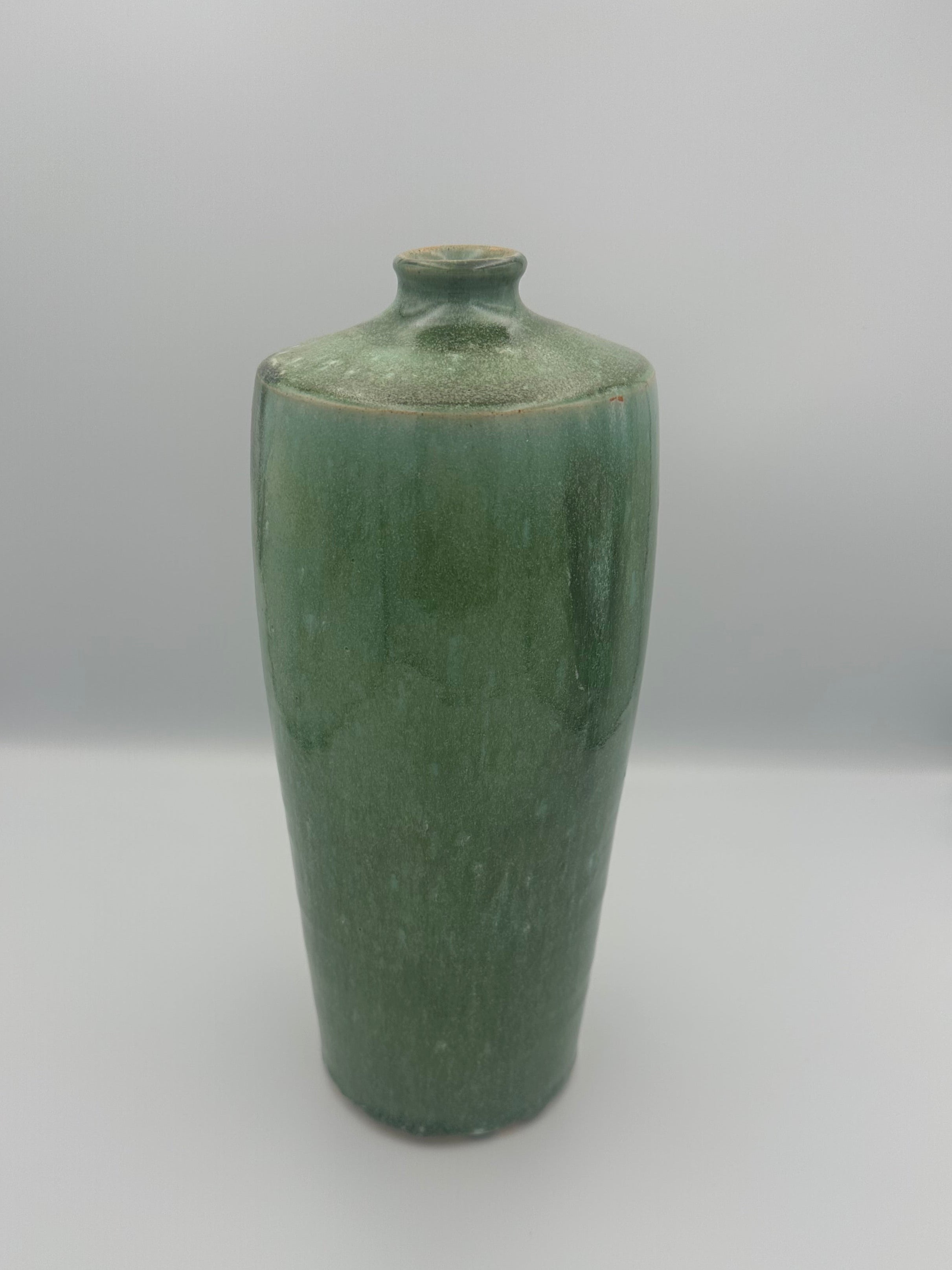 Tall Bud Vase - Glossy Green