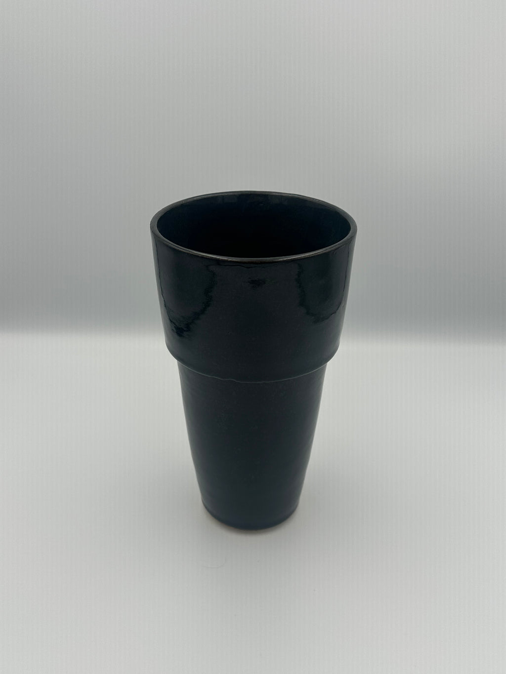 Angular Bud Vase - Glossy Black