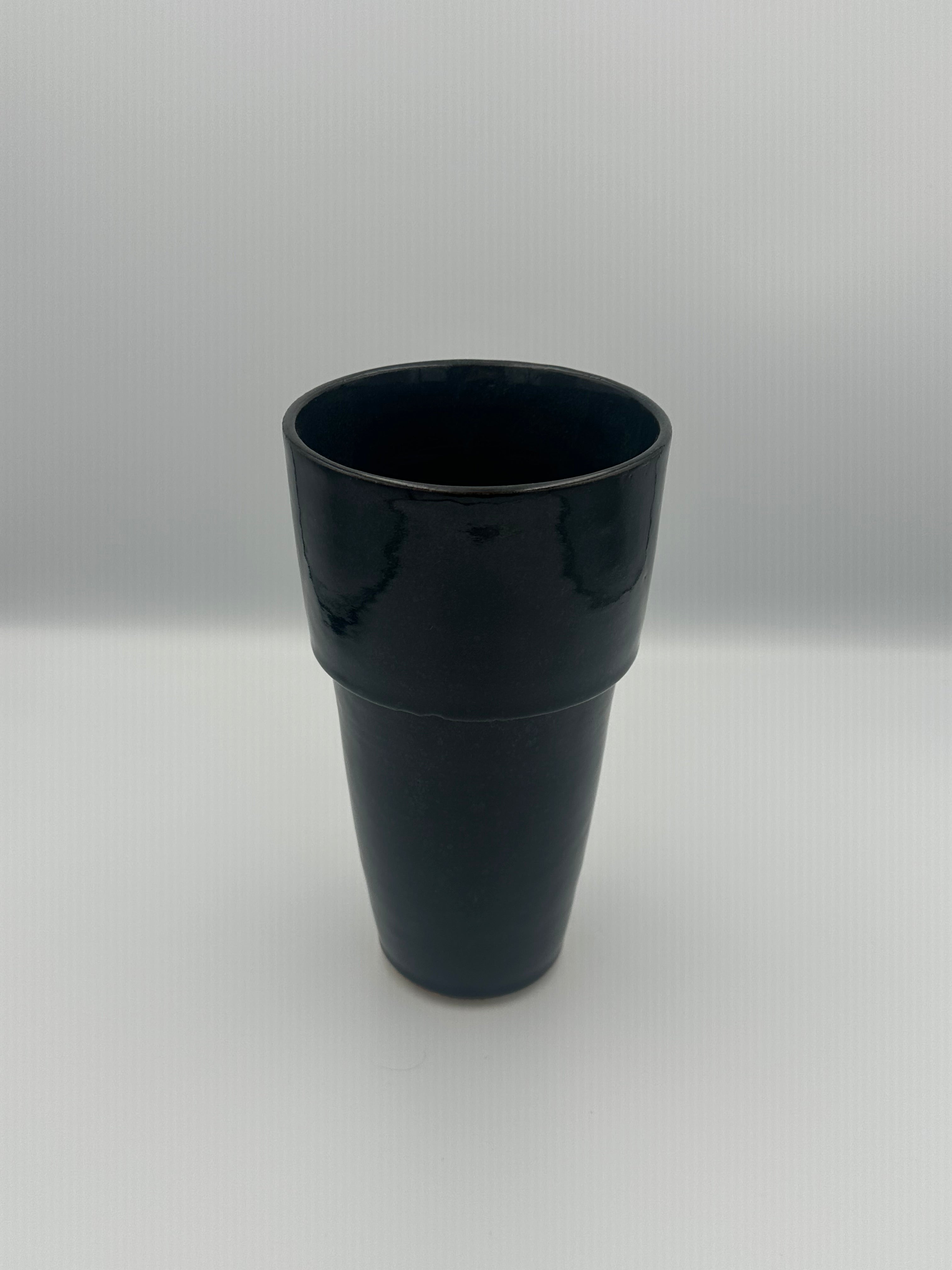 Angular Bud Vase - Glossy Black