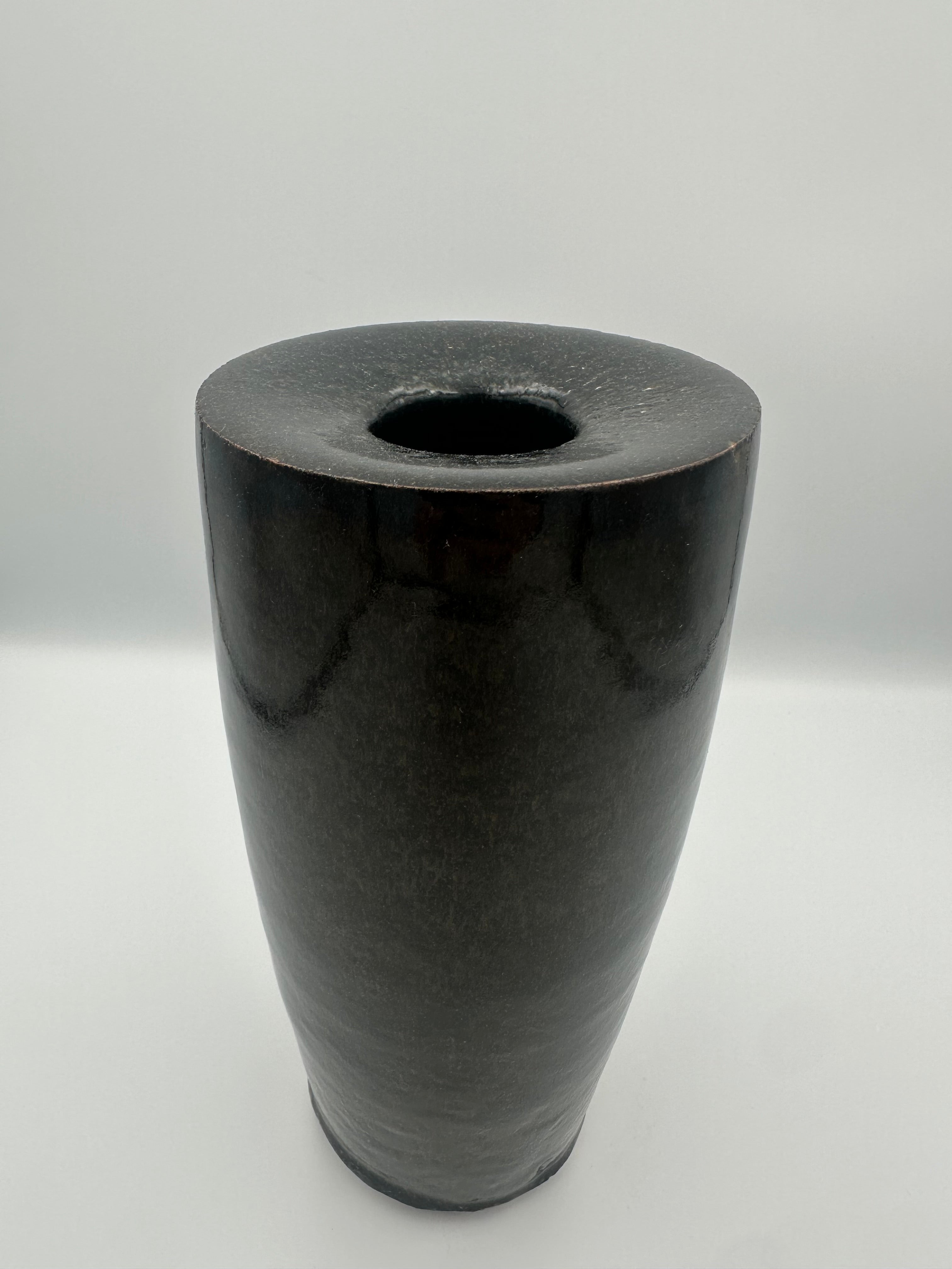 Angular Bud Vase - Glossy Black