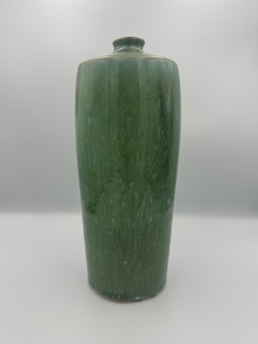 Tall Bud Vase - Glossy Green