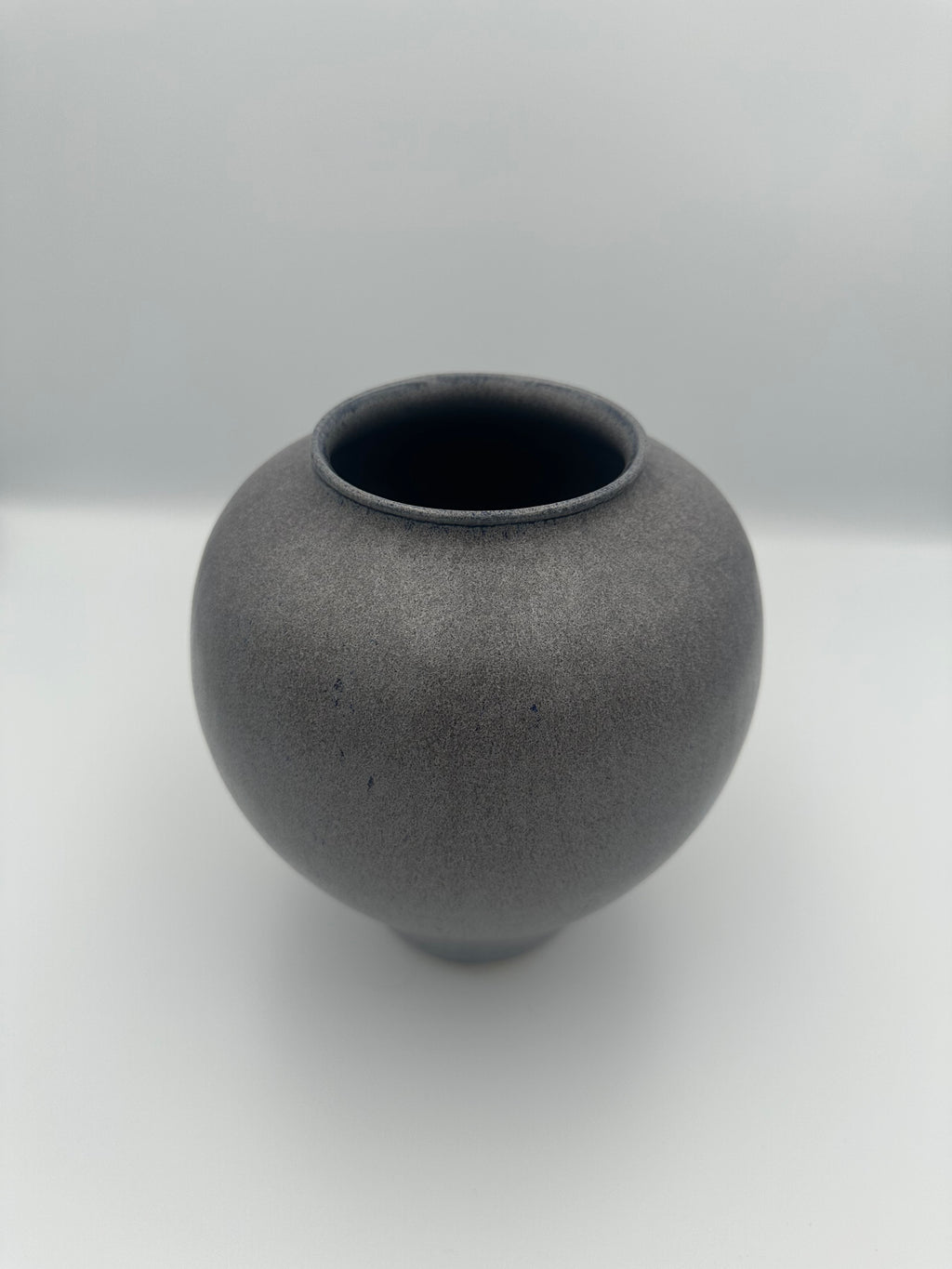 Bulbous Vase - Speckled Grey