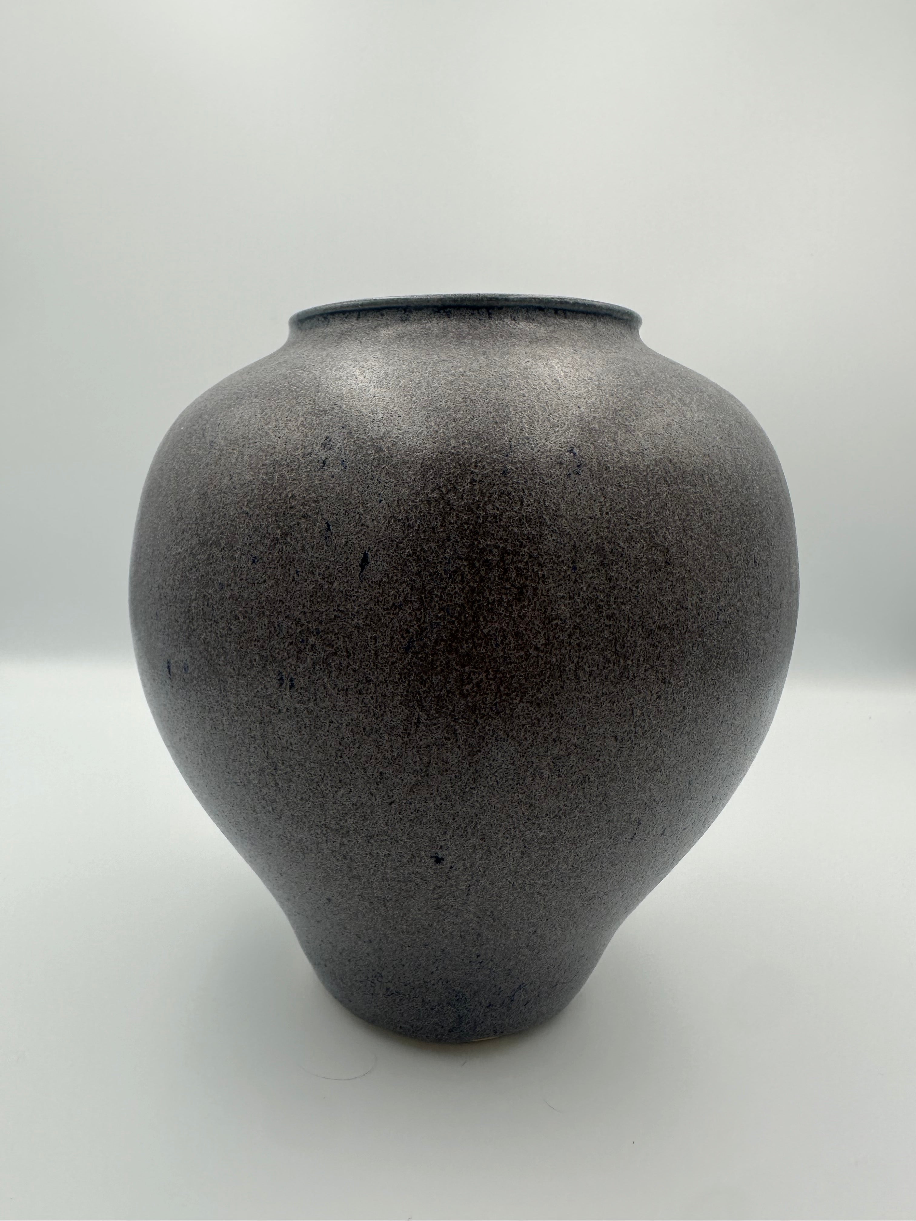 Bulbous Vase - Speckled Grey