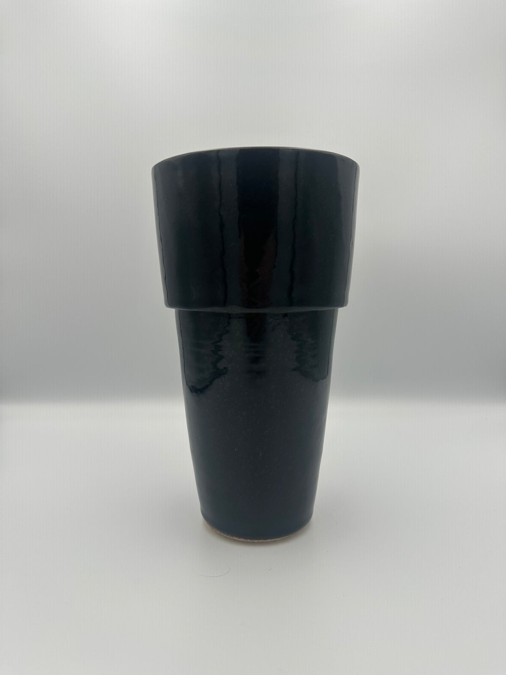 Angular Bud Vase - Glossy Black